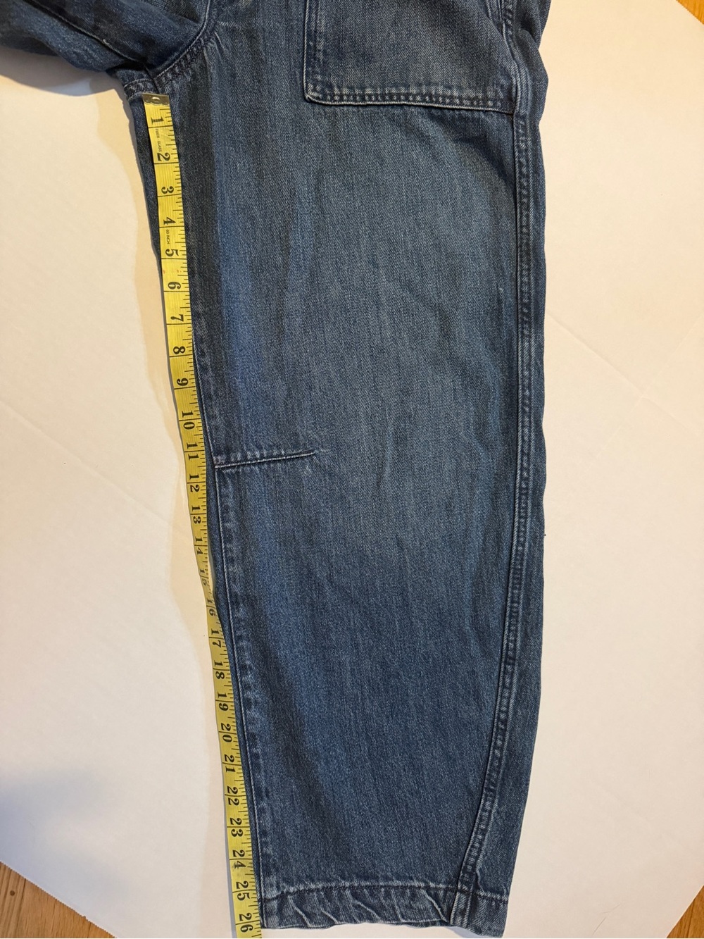 Gap Mid Rise SuperSoft Pull-On Barrel Jeans - Picture 6 of 6